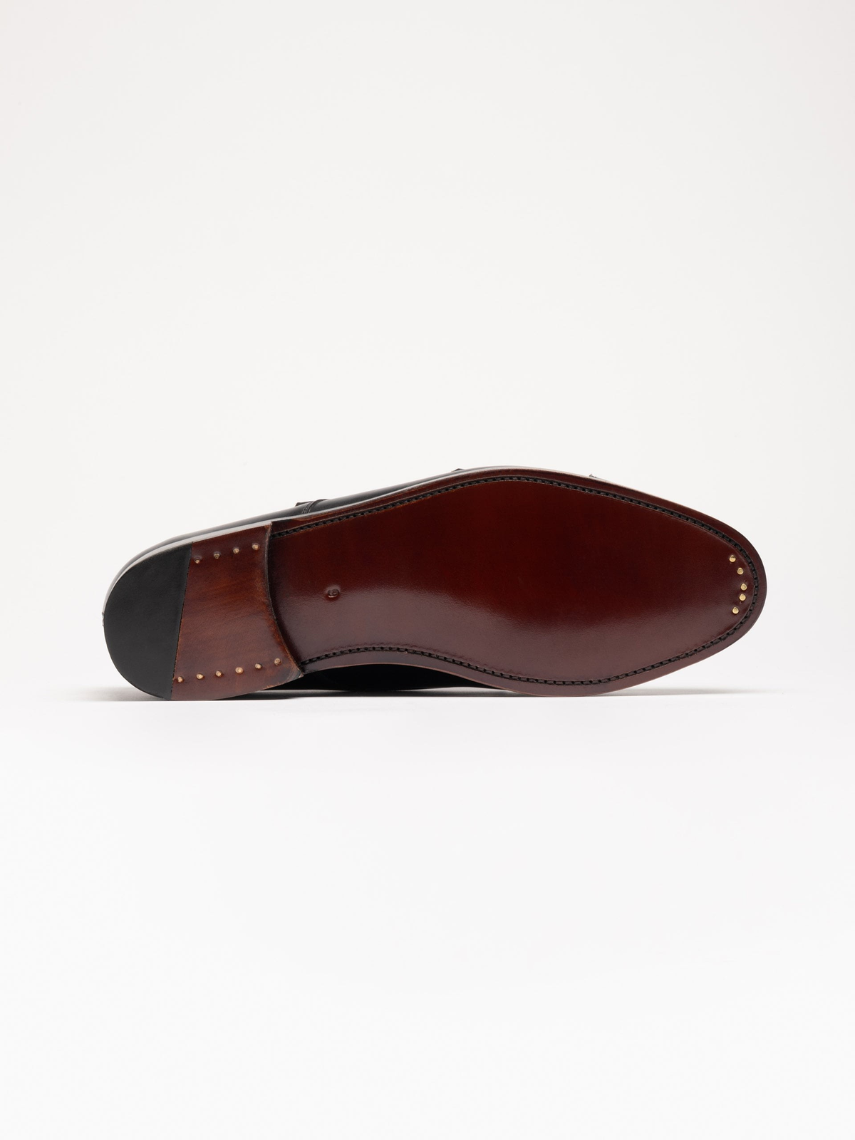 The Double Monkstrap - Burgundy Calf